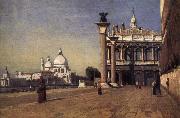 Corot Camille Manana in Venice oil painting on canvas